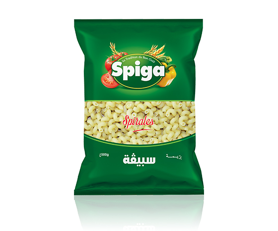 Spiga pâtes coupées spirales