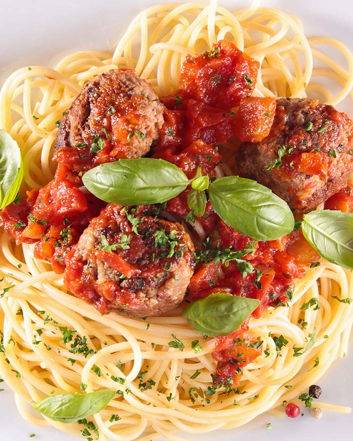 Spiga Recipe - Spaghetti with meatballs