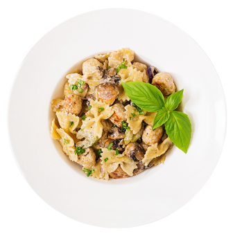 Chicken and mushroom pasta